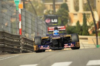 © Octane Photographic Ltd. 2012. F1 Monte Carlo - Practice 1. Thursday  24th May 2012. Jean-Eric Vergne - Toro Rosso. Digital Ref : 0350cb1d0566