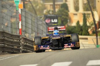 © Octane Photographic Ltd. 2012. F1 Monte Carlo - Practice 1. Thursday 24th May 2012. Jean-Eric Vergne - Toro Rosso. Digital Ref : 0350cb1d0566