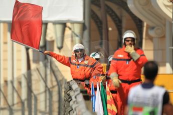 © Octane Photographic Ltd. 2012. F1 Monte Carlo - Practice 1. Thursday  24th May 2012. The session was red flagged following Heikki Kovalainen's engine blow up in the tunnel. Digital Ref : 0350cb1d0594