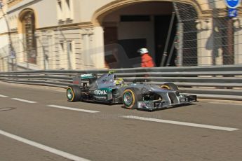 © Octane Photographic Ltd. 2012. F1 Monte Carlo - Practice 1. Thursday 24th May 2012. Nico Rosberg - Mercedes. Digital Ref : 0350cb7d7355