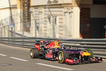 © Octane Photographic Ltd. 2012. F1 Monte Carlo - Practice 1. Thursday 24th May 2012. Sebastian Vettel - Red Bull. Digital Ref : 0350cb7d7358