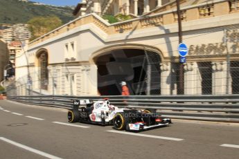 © Octane Photographic Ltd. 2012. F1 Monte Carlo - Practice 1. Thursday 24th May 2012. Kamui Kobayashi - Sauber. Digital Ref : 0350cb7d7371