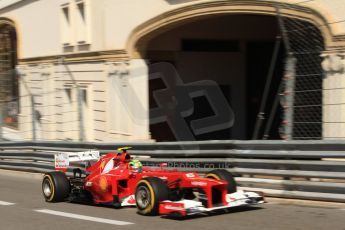 © Octane Photographic Ltd. 2012. F1 Monte Carlo - Practice 1. Thursday 24th May 2012. Felipe Massa - Ferrari. Digital Ref : 0350cb7d7414