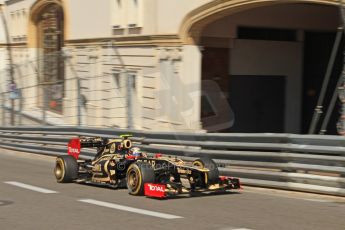 © Octane Photographic Ltd. 2012. F1 Monte Carlo - Practice 1. Thursday  24th May 2012. Romain Grosjean - Lotus. Digital Ref : 0350cb7d7432