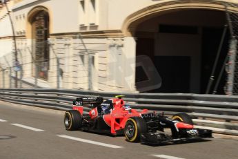 © Octane Photographic Ltd. 2012. F1 Monte Carlo - Practice 1. Thursday  24th May 2012. Charles Pic - Marussia. Digital Ref : 0350cb7d7447
