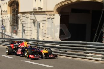 © Octane Photographic Ltd. 2012. F1 Monte Carlo - Practice 1. Thursday  24th May 2012. Mark Webber - Red Bull. Digital Ref : 0350cb7d7462