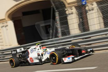 © Octane Photographic Ltd. 2012. F1 Monte Carlo - Practice 1. Thursday  24th May 2012. Sergio Perez - Sauber. Digital Ref : 0350cb7d7471
