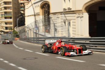 © Octane Photographic Ltd. 2012. F1 Monte Carlo - Practice 1. Thursday  24th May 2012. Fernando Alonso - Ferrari. Digital Ref : 0350cb7d7474