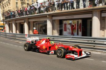 © Octane Photographic Ltd. 2012. F1 Monte Carlo - Practice 1. Thursday  24th May 2012. Felipe Massa - Ferrari. Digital Ref : 0350cb7d7478