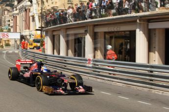 © Octane Photographic Ltd. 2012. F1 Monte Carlo - Practice 1. Thursday 24th May 2012. Jean-Eric Vergne - Toro Rosso. Digital Ref : 0350cb7d7482