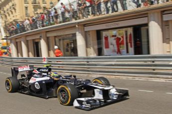 © Octane Photographic Ltd. 2012. F1 Monte Carlo - Practice 1. Thursday 24th May 2012. Bruno Senna - Williams. Digital Ref : 0350cb7d7493