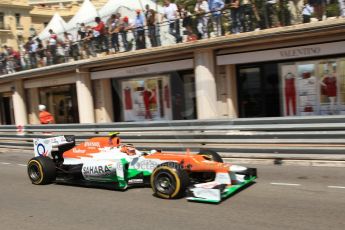 © Octane Photographic Ltd. 2012. F1 Monte Carlo - Practice 1. Thursday  24th May 2012. Nico Hulkenberg - Force India. Digital Ref : 0350cb7d7497