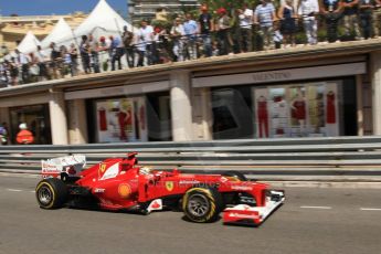 © Octane Photographic Ltd. 2012. F1 Monte Carlo - Practice 1. Thursday 24th May 2012. Fernando Alonso - Ferrari. Digital Ref : 0350cb7d7504