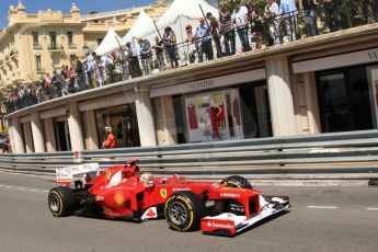 © Octane Photographic Ltd. 2012. F1 Monte Carlo - Practice 1. Thursday 24th May 2012. Fernando Alonso - Ferrari. Digital Ref : 0350cb7d7518