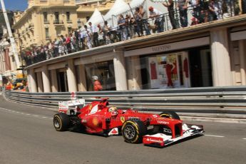 © Octane Photographic Ltd. 2012. F1 Monte Carlo - Practice 1. Thursday  24th May 2012. Fernando Alonso - Ferrari. Digital Ref : 0350cb7d7533