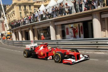 © Octane Photographic Ltd. 2012. F1 Monte Carlo - Practice 1. Thursday 24th May 2012. Fernando Alonso - Ferrari. Digital Ref : 0350cb7d7533