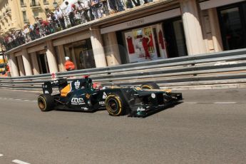 © Octane Photographic Ltd. 2012. F1 Monte Carlo - Practice 1. Thursday  24th May 2012. Heikki Kovalainen - Caterham. Digital Ref : 0350cb7d7538