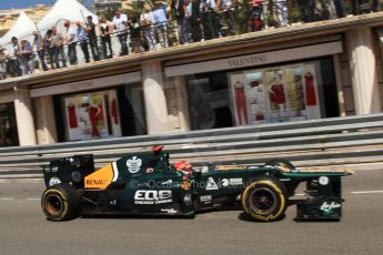 © Octane Photographic Ltd. 2012. F1 Monte Carlo - Practice 1. Thursday 24th May 2012. Heikki Kovalainen - Caterham. Digital Ref : 0350cb7d7547