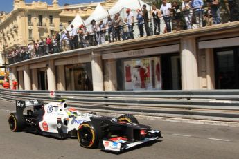 © Octane Photographic Ltd. 2012. F1 Monte Carlo - Practice 1. Thursday  24th May 2012. Sergio Perez - Sauber. Digital Ref : 0350cb7d7564