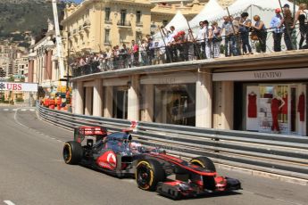 © Octane Photographic Ltd. 2012. F1 Monte Carlo - Practice 1. Thursday  24th May 2012. Jenson Button - McLaren. Digital Ref : 0350cb7d7582