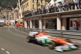 © Octane Photographic Ltd. 2012. F1 Monte Carlo - Practice 1. Thursday  24th May 2012. Paul di Resta - Force India. Digital Ref : 0350cb7d7590