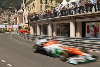 © Octane Photographic Ltd. 2012. F1 Monte Carlo - Practice 1. Thursday 24th May 2012. Paul di Resta - Force India. Digital Ref : 0350cb7d7590