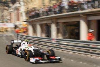 © Octane Photographic Ltd. 2012. F1 Monte Carlo - Practice 1. Thursday  24th May 2012. Sergio perez - Sauber. Digital Ref : 0350cb7d7607