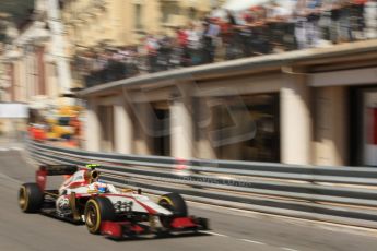 © Octane Photographic Ltd. 2012. F1 Monte Carlo - Practice 1. Thursday  24th May 2012. Narain Karthikayen - HRT. Digital Ref : 0350cb7d7620