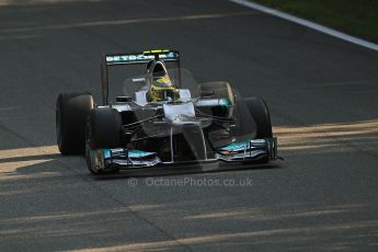 © 2012 Octane Photographic Ltd. Italian GP Monza - Friday 7th September 2012 - F1 Practice 1. Mercedes W03 - Nico Rosberg. Digital Ref : 0504cb7d1981