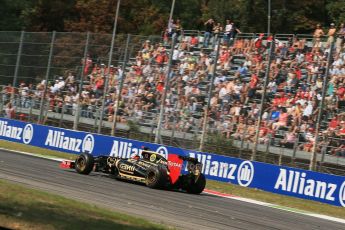 © 2012 Octane Photographic Ltd. Italian GP Monza - Friday 7th September 2012 - F1 Practice 1. Lotus E20 - Kimi Raikkonen. Digital Ref : 0505lw1d9257