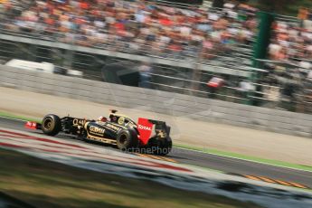 © 2012 Octane Photographic Ltd. Italian GP Monza - Friday 7th September 2012 - F1 Practice 1. Lotus E20 - Kimi Raikkonen. Digital Ref : 0505lw1d9307