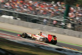 © 2012 Octane Photographic Ltd. Italian GP Monza - Friday 7th September 2012 - F1 Practice 1. HRT F112 - Pedro de La Rosa. Digital Ref : 0505lw1d9322