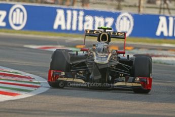 © 2012 Octane Photographic Ltd. Italian GP Monza - Friday 7th September 2012 - F1 Practice 1. Lotus E20 - Jerome d'Ambrosio. Digital Ref : 0505lw7d5331