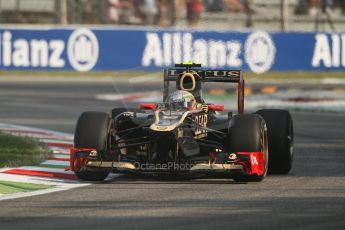 © 2012 Octane Photographic Ltd. Italian GP Monza - Friday 7th September 2012 - F1 Practice 1. Lotus E20 - Jerome d'Ambrosio. Digital Ref : 0505lw7d5333