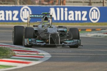 © 2012 Octane Photographic Ltd. Italian GP Monza - Friday 7th September 2012 - F1 Practice 1. Mercedes W03 - Nico Rosberg. Digital Ref : 0505lw7d5440