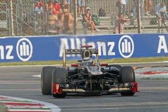 © 2012 Octane Photographic Ltd. Italian GP Monza - Friday 7th September 2012 - F1 Practice 1. Lotus E20 - Kimi Raikkonen. Digital Ref : 0505lw7d5518