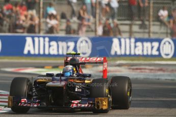© 2012 Octane Photographic Ltd. Italian GP Monza - Friday 7th September 2012 - F1 Practice 1. Toro Rosso STR7 - Jean-Eric Vergne. Digital Ref : 0505lw7d5571