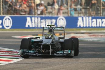 © 2012 Octane Photographic Ltd. Italian GP Monza - Friday 7th September 2012 - F1 Practice 1. Mercedes W03 - Nico Rosberg. Digital Ref : 0505lw7d5638
