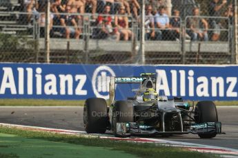 © 2012 Octane Photographic Ltd. Italian GP Monza - Friday 7th September 2012 - F1 Practice 1. Mercedes W03 - Nico Rosberg. Digital Ref : 0505lw7d5772