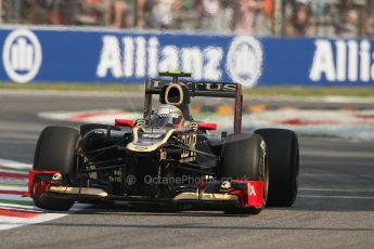 © 2012 Octane Photographic Ltd. Italian GP Monza - Friday 7th September 2012 - F1 Practice 1. Lotus E20 - Jerome d'Ambrosio. Digital Ref : 0505lw7d5791