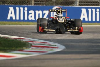 © 2012 Octane Photographic Ltd. Italian GP Monza - Friday 7th September 2012 - F1 Practice 1. Lotus E20 - Kimi Raikkonen. Digital Ref : 0505lw7d5991