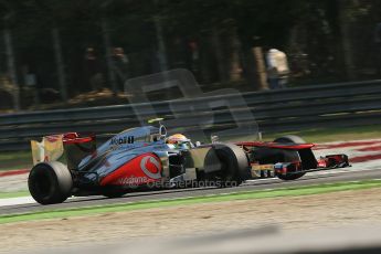 © 2012 Octane Photographic Ltd. Italian GP Monza - Saturday 8th September 2012 - F1 Practice 3. McLaren MP4/27 - Lewis Hamilton. Digital Ref : 0512lw1d1107