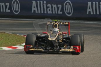 © 2012 Octane Photographic Ltd. Italian GP Monza - Saturday 8th September 2012 - F1 Practice 3. Lotus E20 - Jerome d'Ambrosio. Digital Ref :