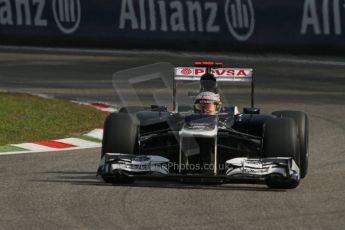 © 2012 Octane Photographic Ltd. Italian GP Monza - Saturday 8th September 2012 - F1 Practice 3. Williams FW34 - Pastor Maldonado. Digital Ref :