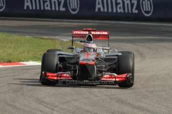 © 2012 Octane Photographic Ltd. Italian GP Monza - Saturday 8th September 2012 - F1 Practice 3. McLaren MP4/27 - Jenson Button. Digital Ref :