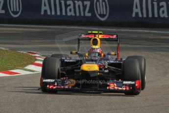 © 2012 Octane Photographic Ltd. Italian GP Monza - Saturday 8th September 2012 - F1 Practice 3. Red Bull RB8 - Mark Webber. Digital Ref :
