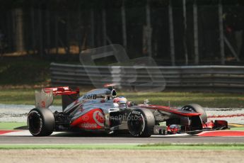 © 2012 Octane Photographic Ltd. Italian GP Monza - Saturday 8th September 2012 - F1 Practice 3. McLaren MP4/27 - Jenson Button. Digital Ref :