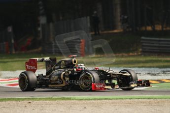 © 2012 Octane Photographic Ltd. Italian GP Monza - Saturday 8th September 2012 - F1 Practice 3. Lotus E20 - Kimi Raikkonen. Digital Ref :