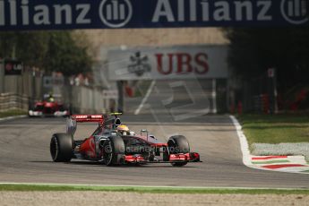 © 2012 Octane Photographic Ltd. Italian GP Monza - Saturday 8th September 2012 - F1 Practice 3. McLaren MP4/27 - Lewis Hamilton. Digital Ref : 0512lw7d7884