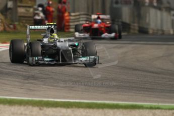 © 2012 Octane Photographic Ltd. Italian GP Monza - Saturday 8th September 2012 - F1 Practice 3. Mercedes W03 - Nico Rosberg. Digital Ref :